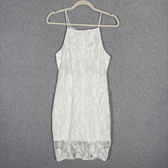 Meaneor Dress Small Lace Sheer Back Romantic Bachelorette Party Resort Cruise - Picture 1 of 12